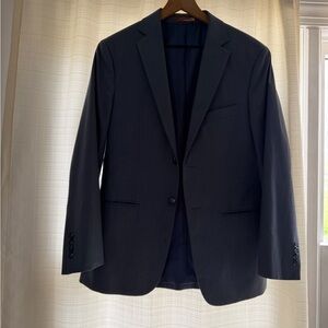 crown & ivy Men's Navy Two-Button Sport Coat